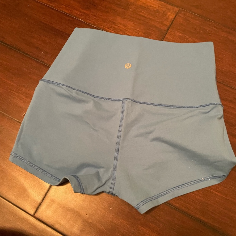 Lululemon Blue High Waisted Shorts